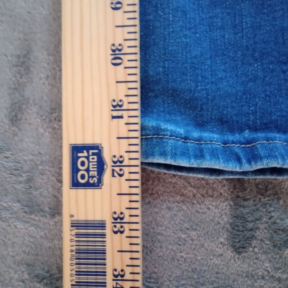 YMI High Rise Flare Denim Jeans Womens‎ Size 5 / 27 Blue Button Fly Festival - Picture 9 of 16
